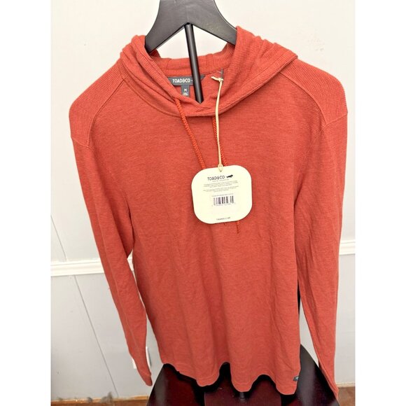 Toad&Co Size M Mens Framer Dos Hoodie Chili Pullover - Picture 1 of 6